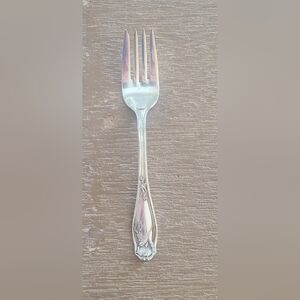 Purity Silver Plate Pattern PS TWO Art Nouveau Salad Fork - Calla Lilly Antique